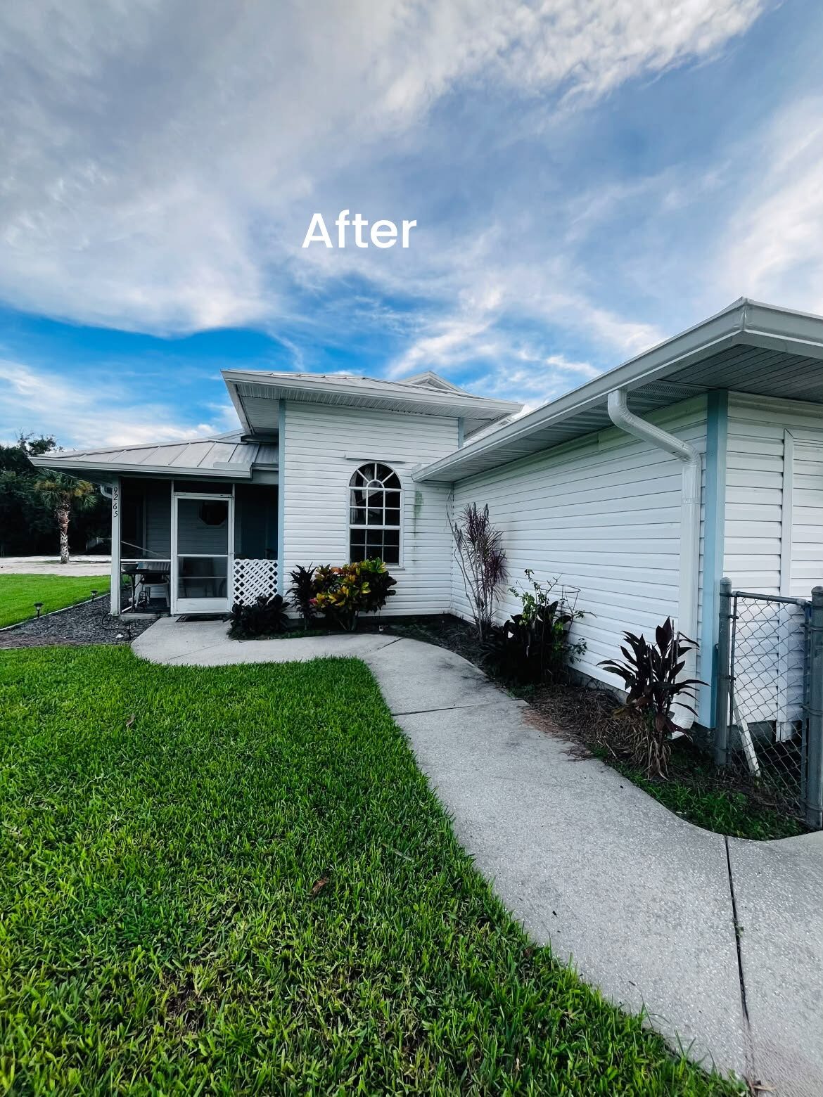 Seamless Aluminum Install — seamless gutter project in Sebastian, FL